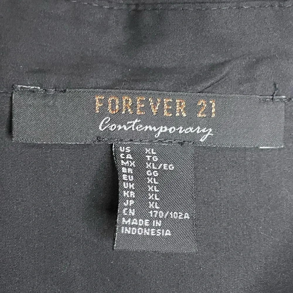 Women’s (XL)Black Forever 21 Midi Dress W/Strap - Picture 3 of 6